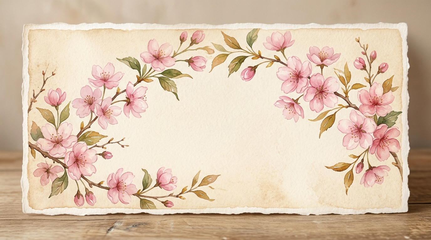 Floral banner