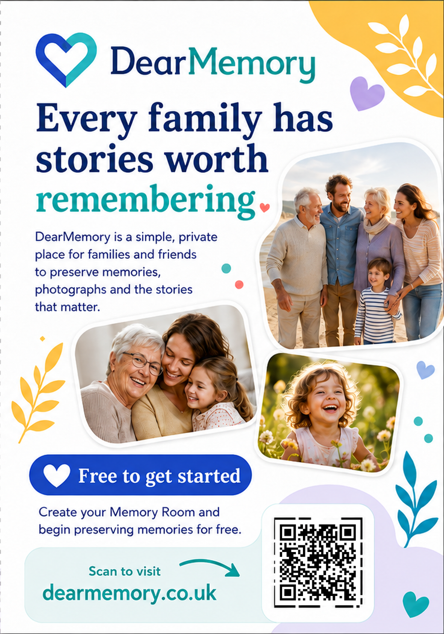 Preview of Folded DearMemory Leaflet